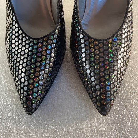 Charles Jourdan heels iridescent sparkle GBS (flawed) - Picture 2 of 13